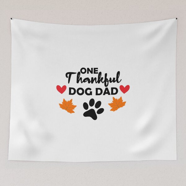 Item preview, one thankful dog dad, matching family gift, thanksgiving gift for dad, thankful dog dad  designed and sold by adjamine.