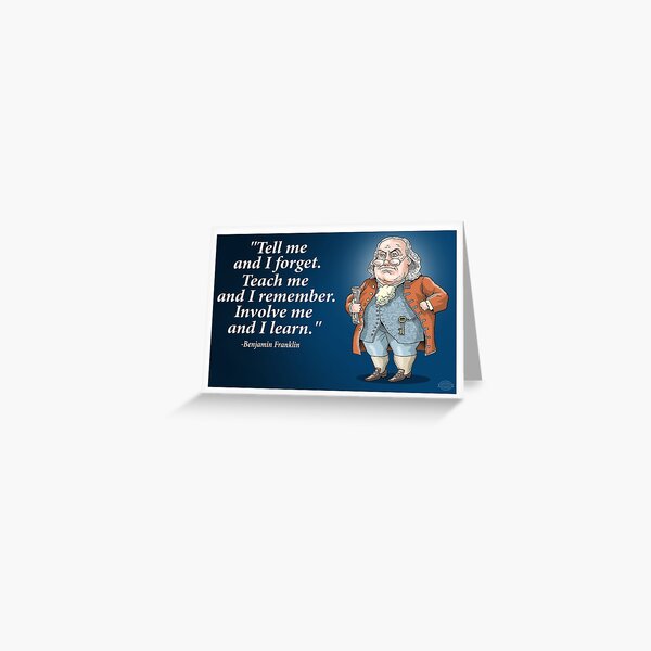 Benjamin Franklin - I learn Greeting Card