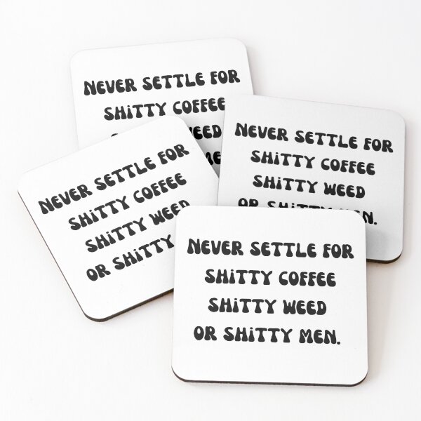 Item preview, Never Settle Black Text designed and sold by smokelikeagirl.