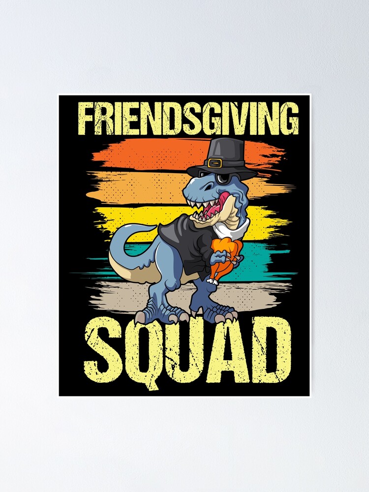 Friendsgiving American Football Squad, Funny Thanksgiving Turkey Poster  for Sale by Farhi