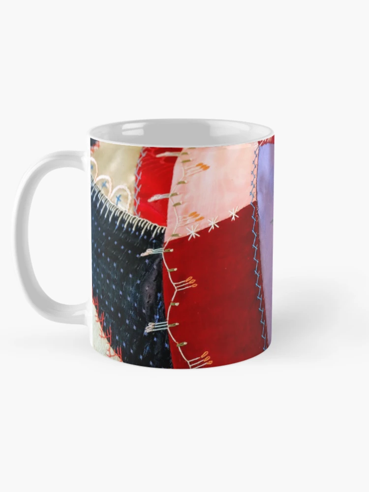 Thumbnail 5 of 6, Coffee Mug, Crazy patchwork pattern designed and sold by Graham Prentice.