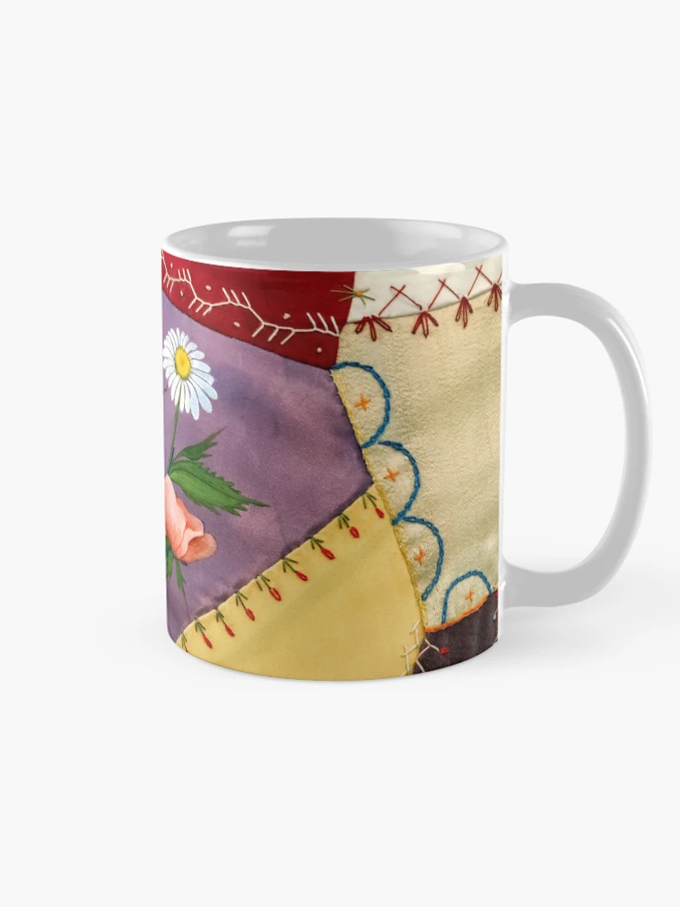 Thumbnail 3 of 6, Coffee Mug, Crazy patchwork pattern designed and sold by Graham Prentice.