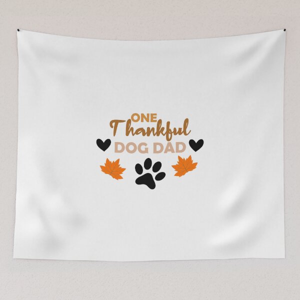 Item preview, one thankful dog dad, matching family gift, thanksgiving gift for dad, thankful dog dad  designed and sold by adjamine.