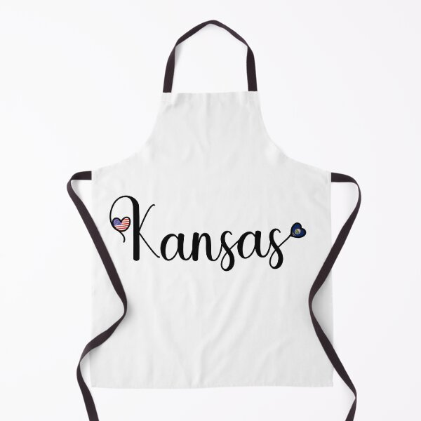 Item preview, I Love Kansas - Kansas Script With Heart Shaped Flags designed and sold by molamode.