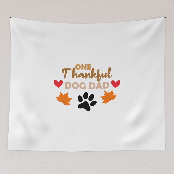 Item preview, one thankful dog dad, matching family gift, thanksgiving gift for dad, thankful dog dad  designed and sold by adjamine.