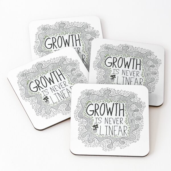 Item preview, "Growth is never linear" designed and sold by Massimo Valdes.