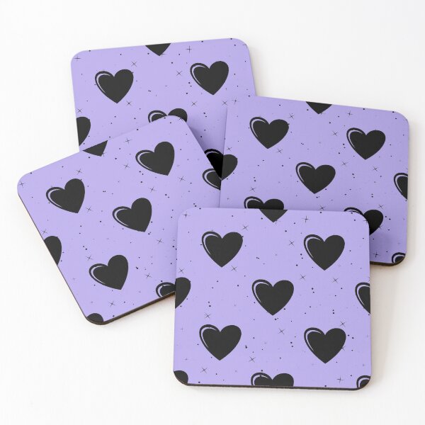Item preview, Pastel Black Heart Print designed and sold by Lylabean22.