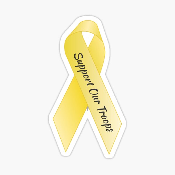 Yellow Ribbon Military Troops and Bladder Cancer Awareness Merchandise –  Fundraising For A Cause