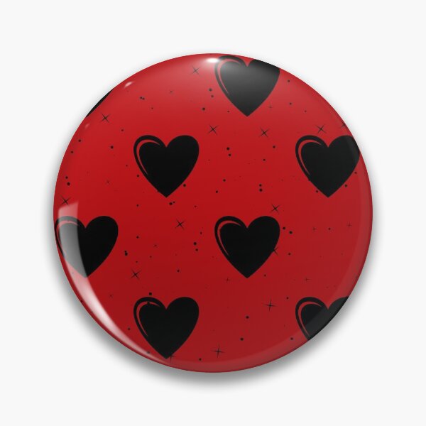 Item preview, Red and Black Heart Print designed and sold by Lylabean22.
