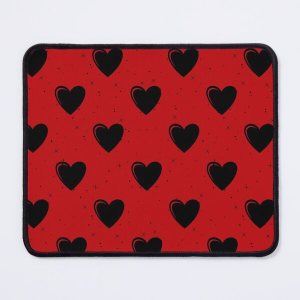 Item preview, Red and Black Heart Print designed and sold by Lylabean22.