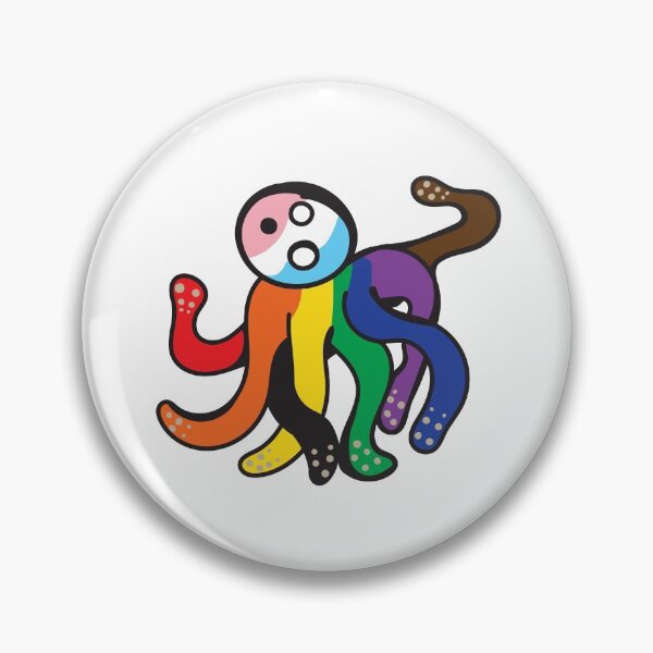 Item preview, Pridetopus the Pride Octopus designed and sold by BiOurPride.
