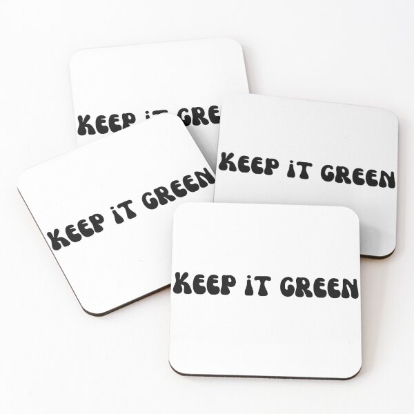 Item preview, keep it green Rertro Black Text designed and sold by smokelikeagirl.