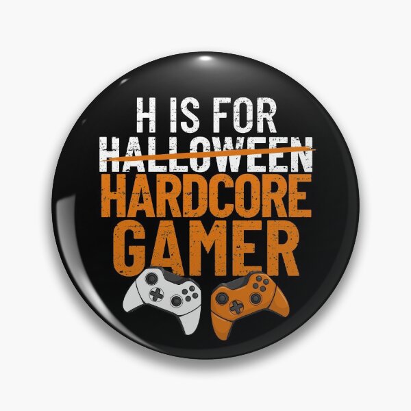 Item preview, H Is For Hardcore Gamer Halloween Gamer Video Games Gear designed and sold by DynamicDesign.
