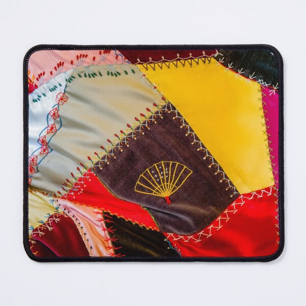 Item preview, Crazy patchwork pattern with fan designed and sold by Graham Prentice.