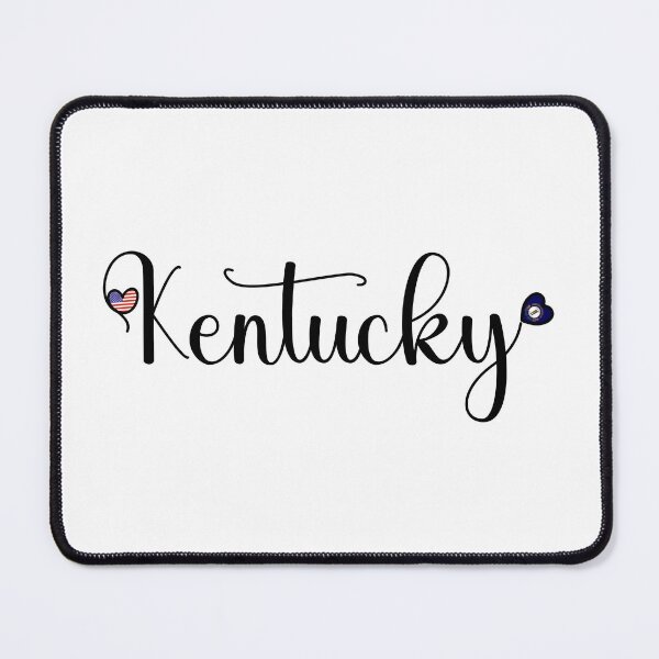 Item preview, I Love Kentucky - Kentucky Script With Heart Shaped Flags designed and sold by molamode.