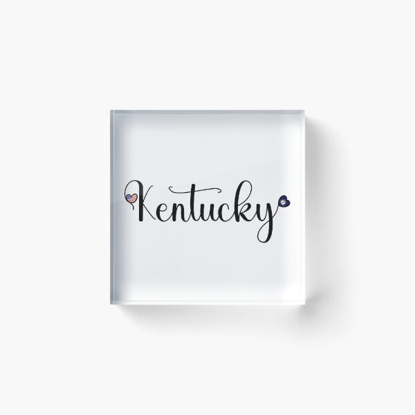 Item preview, I Love Kentucky - Kentucky Script With Heart Shaped Flags designed and sold by molamode.