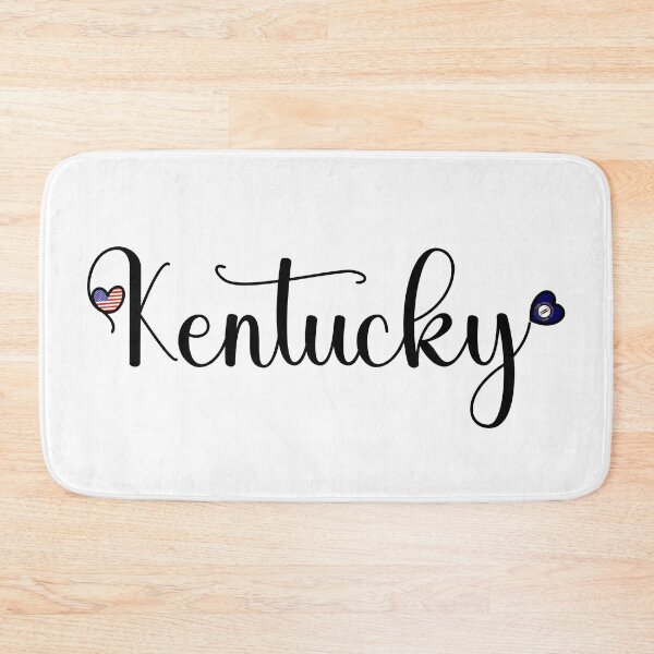 Item preview, I Love Kentucky - Kentucky Script With Heart Shaped Flags designed and sold by molamode.