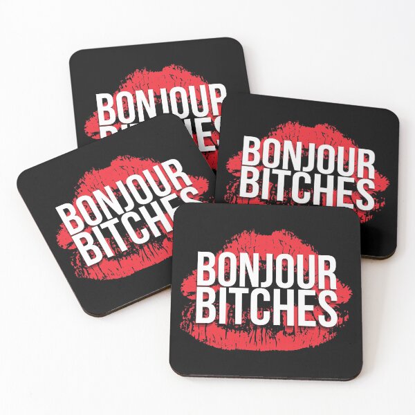 Item preview, Bonjour Bitches Red Lips designed and sold by Shop signer.