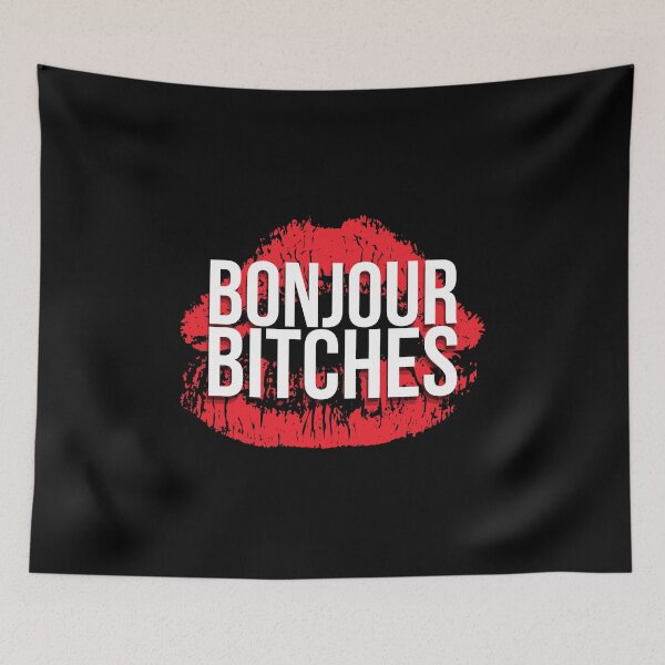 Item preview, Bonjour Bitches Red Lips designed and sold by Shop signer.