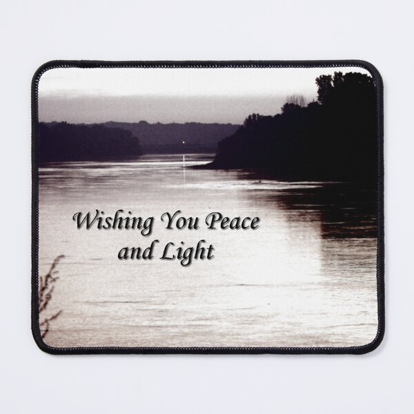 Peace and Light Card Mouse Pad