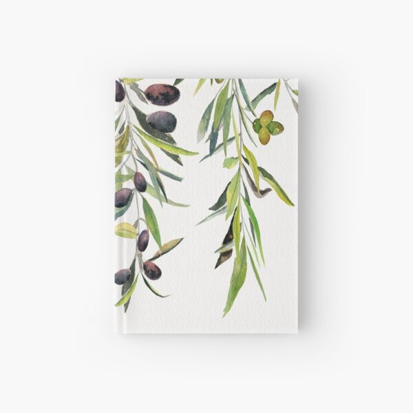 Olive Branch Watercolor Hardcover Journal