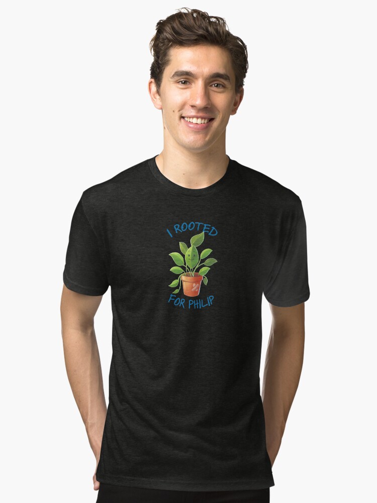 Thumbnail 1 of 7, Tri-blend T-Shirt, I Rooted for Philip designed and sold by casibabinchak.