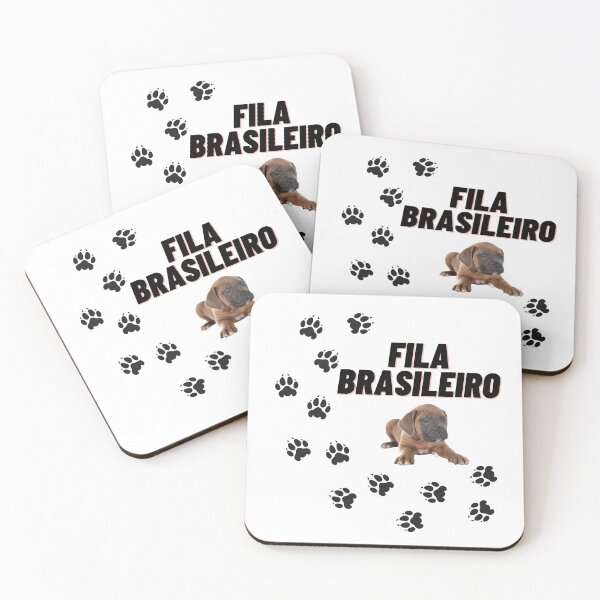 Item preview, Adorable Cute Fila Brasileiro Brazilian Mastiff Pupppy Paw Prints  designed and sold by silviaol.