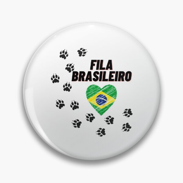 Item preview,  Fila Brasileiro Perro Mastín Brasileño Con Corazón De Bandera De Brasil designed and sold by silviaol.