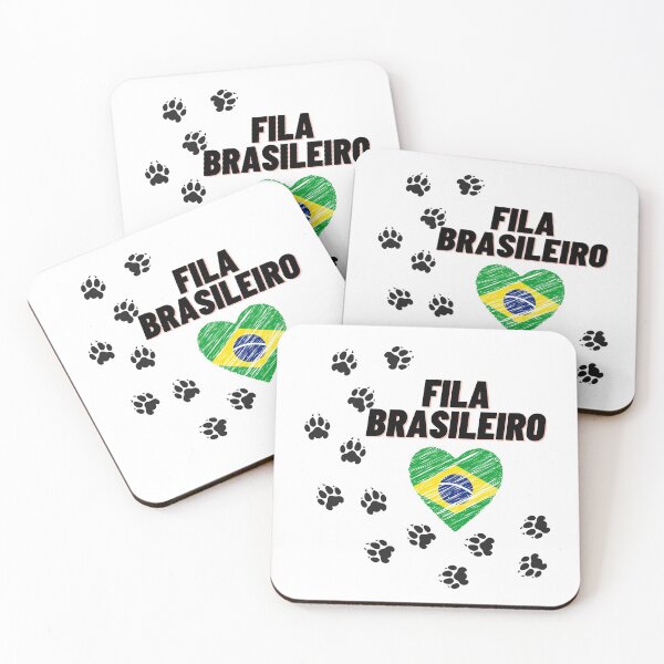 Item preview,  Fila Brasileiro Brazilian Mastiff Dog With Brazil Flag Heart designed and sold by silviaol.