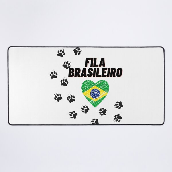Item preview, Fila Brasileiro Brazilian Mastiff Dog With Brazil Flag Heart designed and sold by silviaol.