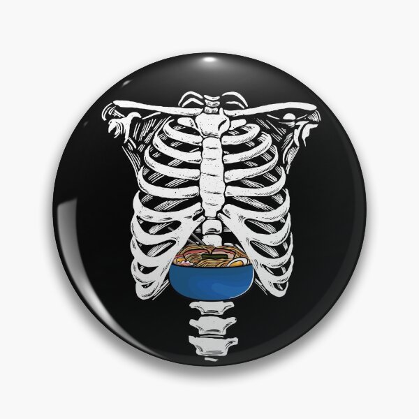 Artikelvorschau, Japanese Food Skeleton Rib Cage Funny Skeleton Ate Ramen Gear entworfen und verkauft von DynamicDesign.