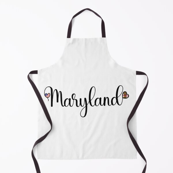 Item preview, I Love Maryland - Maryland Script With Heart Shaped Flags designed and sold by molamode.