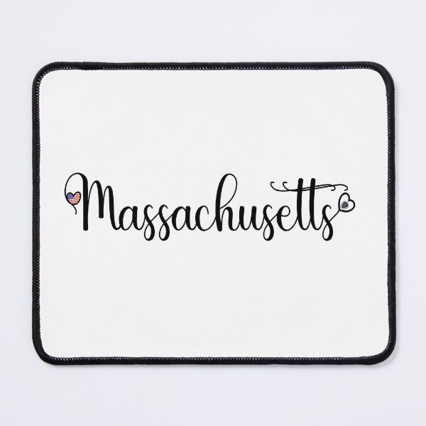 Item preview, I Love Massachusetts - Massachusetts Script With Heart Shaped Flags designed and sold by molamode.