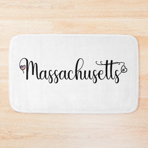 Item preview, I Love Massachusetts - Massachusetts Script With Heart Shaped Flags designed and sold by molamode.