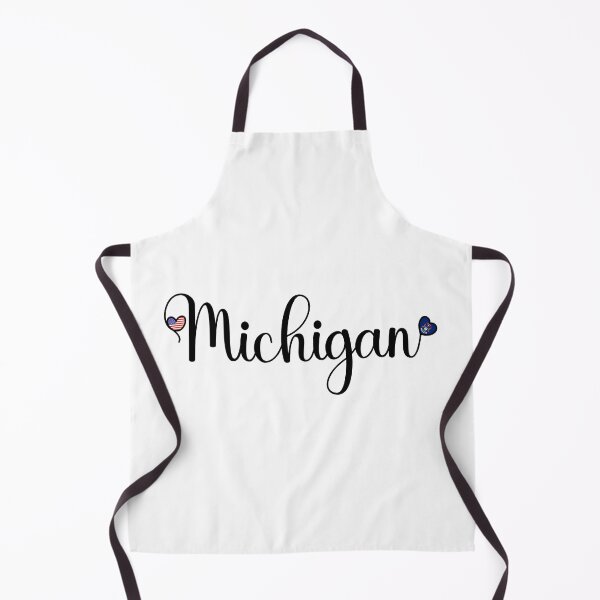 Item preview, I Love Michigan - Michigan Script With Heart Shaped Flags designed and sold by molamode.