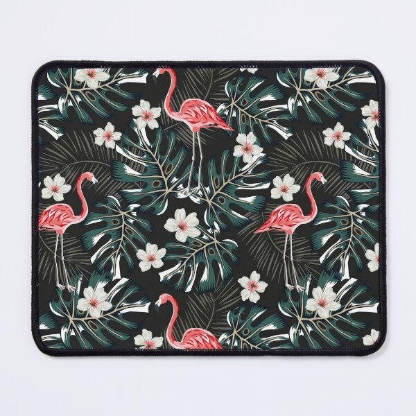 Item preview, Flamingo Palm Leaves Plumeria designed and sold by SiouxLove.