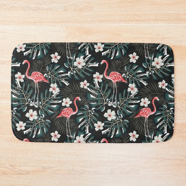 Item preview, Flamingo Palm Leaves Plumeria designed and sold by SiouxLove.