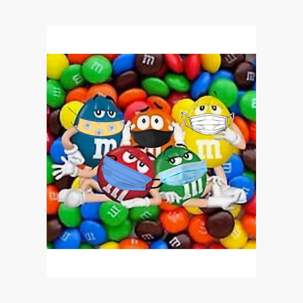 M and ms  Poster for Sale by Designarty