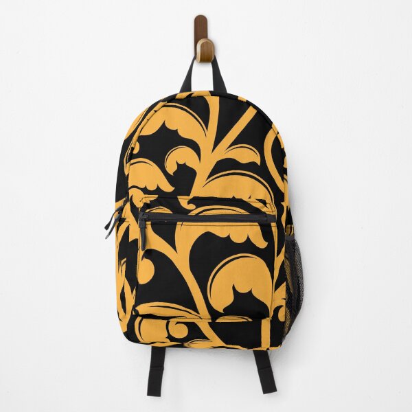 Item preview, Abstract Seamless Golden Leaves Over Black Background designed and sold by silviaol.