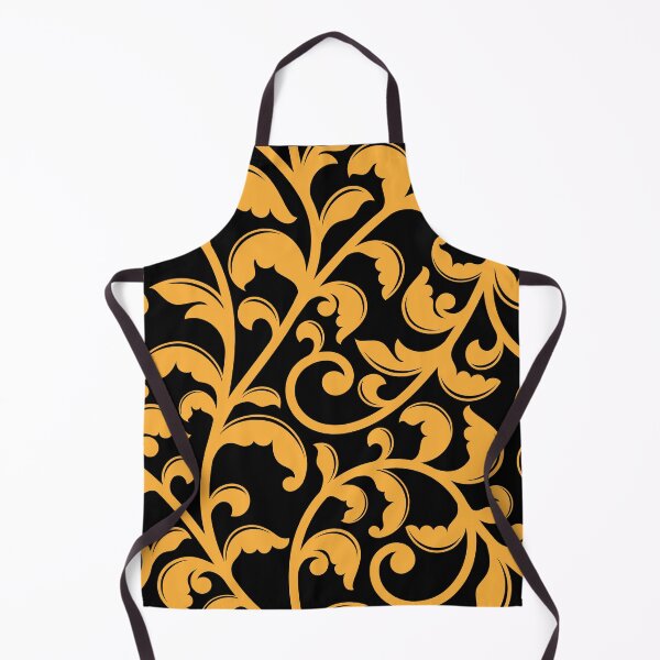Item preview, Abstract Seamless Golden Leaves Over Black Background designed and sold by silviaol.