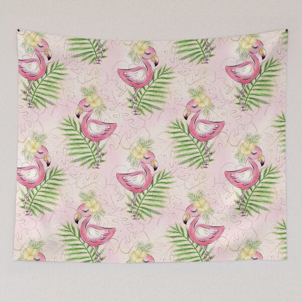Item preview, Glitter Floral Flamingo designed and sold by SiouxLove.