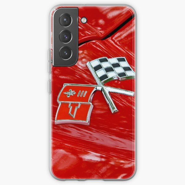 Corvette Flags on Red Samsung Galaxy Soft Case