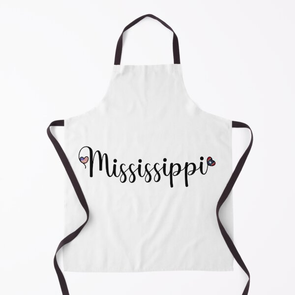 Item preview, I Love Mississippi - Mississippi Script With Heart Shaped Flags designed and sold by molamode.