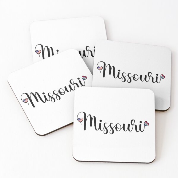 Item preview, I Love Missouri - Missouri Script With Heart Shaped Flags designed and sold by molamode.