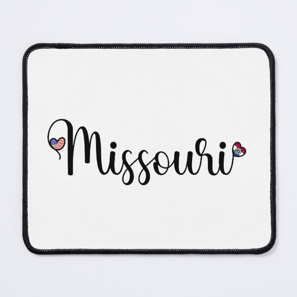 Item preview, I Love Missouri - Missouri Script With Heart Shaped Flags designed and sold by molamode.