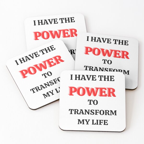 Item preview,  I Have The Power To Transform My Life-Black Text designed and sold by Trendi61.