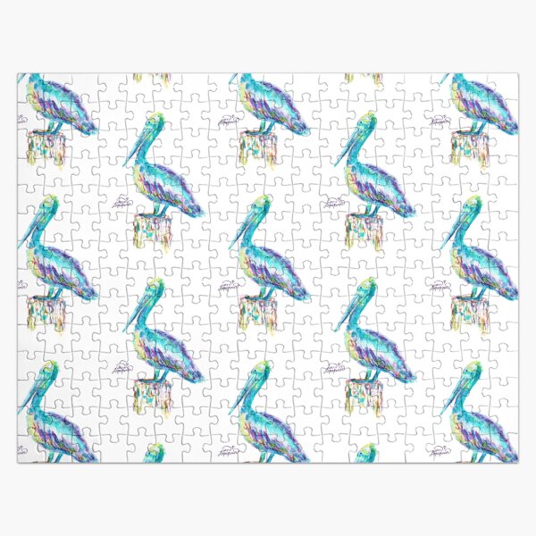 Pelican watercolor Jigsaw Puzzle