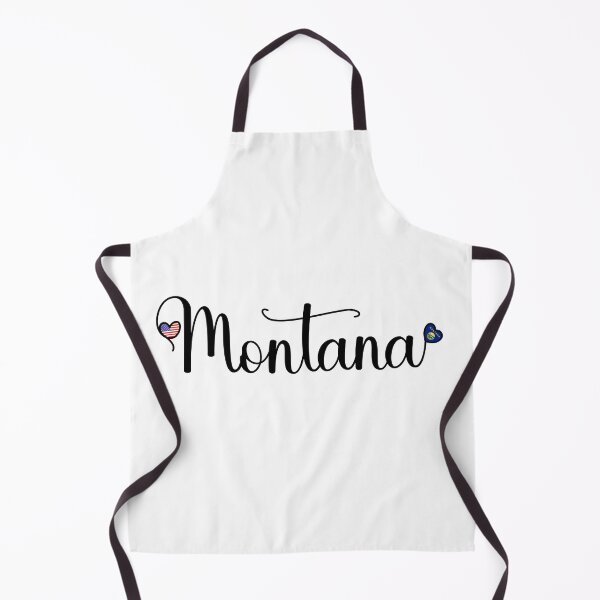 Item preview, I Love Montana - Montana Script With Heart Shaped Flags designed and sold by molamode.