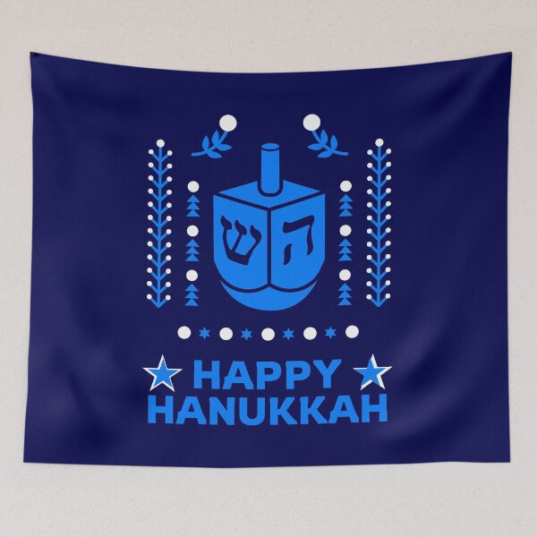Item preview, Happy Hanukkah. Jewish Festival of Light Dreidel Family Game designed and sold by Rebel-Design.