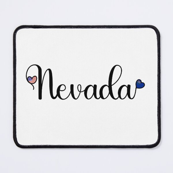 Item preview, Love Nevada - Nevada Script With Heart Shaped Flags designed and sold by molamode.